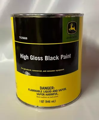 1 Quart- John Deere High Gloss Black Paint #TY25668 • $24.99