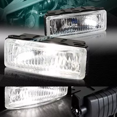5  X 1.75  RECTANGLE CLEAR LENS FOG DRIVING BUMPER LIGHTS LAMP+SWITCH UNIVERSAL • $35.95