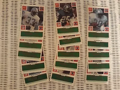 McDonald's 1986 NFL Scratch Off Card With Food Prize Detroit Lions (Green Tab) • $5