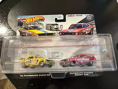 Hot Wheels Car Culture 2 Pk - 72 Plymouth Cuda SNAKE & Plymouth Duster MONGOOSE • $24.99