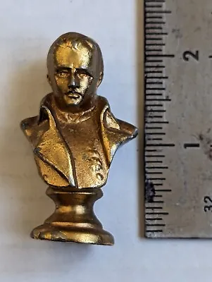 Sculpture Bust Napoleon Bonaparte Metal Gold Color 2.25  • £8.42
