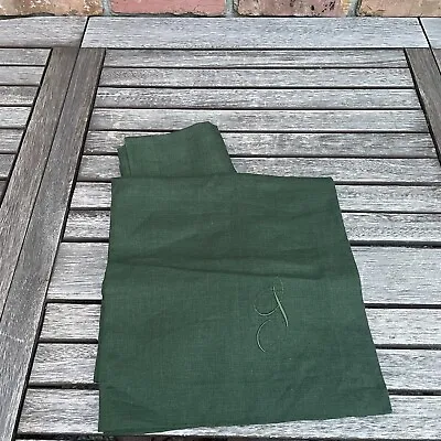 Pottery Barn Mason Oversized Linen Napkins Set Of 4 Evergreen 22” Monogrammed • $29.95