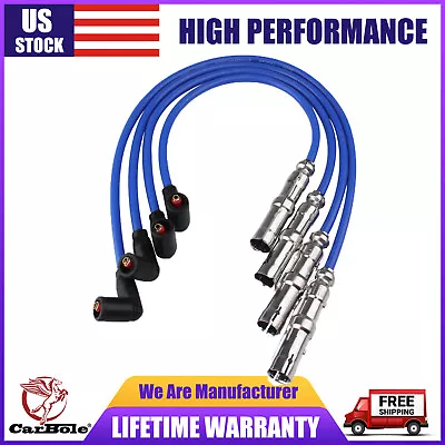 4x 8mm Spark Plug Wires Set Replace For Beetle Bora VW Golf GTI Jetta 2.0L 27588 • $20.59