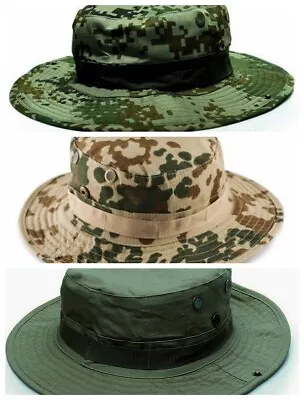 ⭐Boonie Camo MultiCam Booney Bucket Hat Army Military Tactical Safari Cap Size M • $11.86