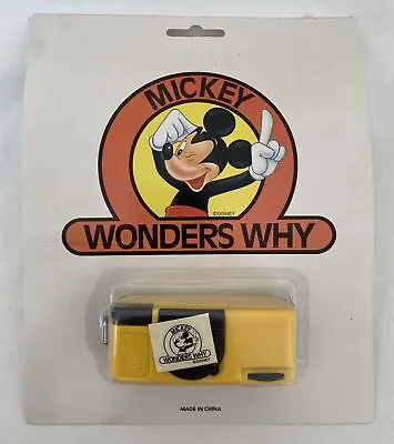 Vintage MICKEY WONDERS WHY INSTAMATIC 110 YELLOW CAMERA NEW NIP • $9.99