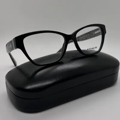 COACH HC 6061 5261 Women Eyeglasses 52-15-135mm Black 100% Authentic • $57