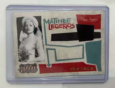 2011 Panini Americana Matinee Legends Gene Tierney Swatch Card /499 • $8.95