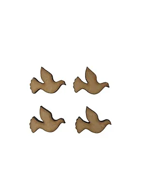 30x Dove Bird 2cm Wood Craft Embelishments Laser Cut Shape MDF  • £3.15