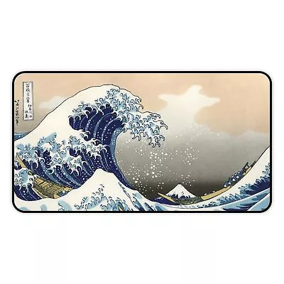 The Great Wave At Kanagawa Vintage Japanese Art - Premium Desk Mat Mouse Pad • $29.99