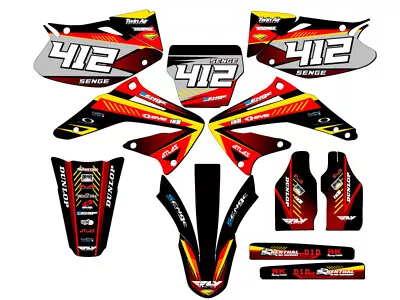 2002-2004 CRF 450 R SURGE Red Senge Graphics Kit Compatible With Honda • $159.99