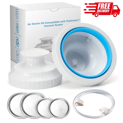 $12.99 • Buy Mason Jar Vacuum Sealer Kit For Foodsaver Food Saver Jar Sealer Attachment Food!