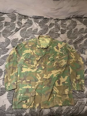 Vietnam US Army Brown Dominant ERDL Jungle Fatigue Large-Reg. • $110