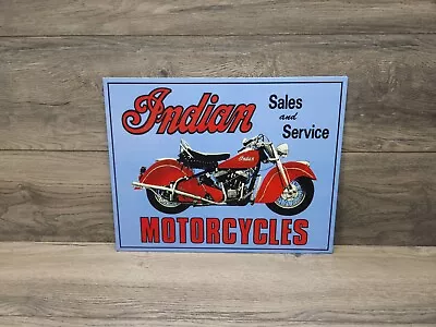 Indian Motorcycles Tin Metal Sign Part & Service Vintage Style Garage Shop Decor • $19.99