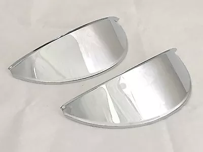 Volvo PV444 -PV445 - PV544 - P210 Head Lamp Peak Pair Chrome On Brass. • $26.97