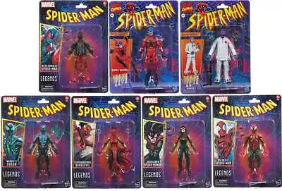 Marvel Legends Retro 6 Inch Action Figure Spider-Man Wave 3 - Set Of 7 • $167.99