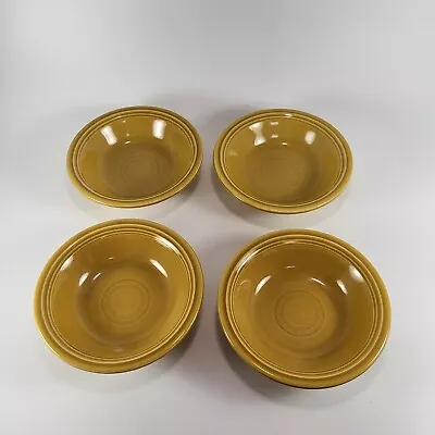 Vintage Fiesta Ironstone Antique Gold 5.5   Rimmed Bowl Set Of 4 • $28.97