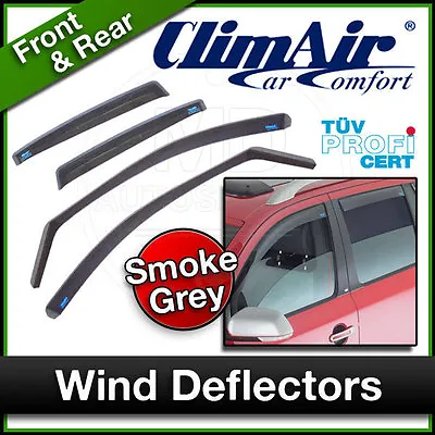 CLIMAIR Car Wind Deflectors VOLVO V40 D3 5 Door 2012 Onwards Front & Rear SET • $145.52