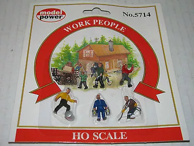 Model Power HO Scale #5714 Work People • $7.99