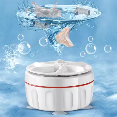 Mini Washing Machine Ultrasonic Turbine Laundry Washer Portable Travel Home New • $10.99