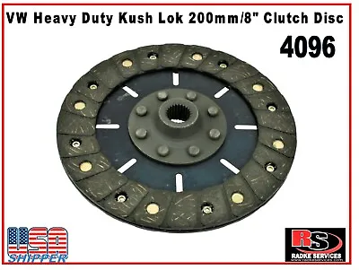 VW Heavy Duty Kush Lok 200mm/8  Clutch Disc 16-9900 / 4096 BUG BUGGY Baja Radke • $45