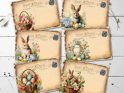 Easter Post Cards Vintage Victorian Tatty Style With/Without Envelopes (Set B) • £3.99