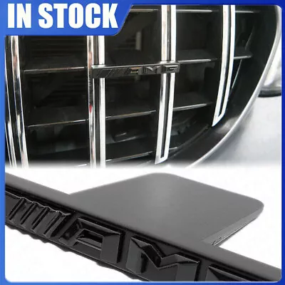 Front GT Grille Nameplate Emblem Badge Decorate Sport Black For AMG Edition • $10.99