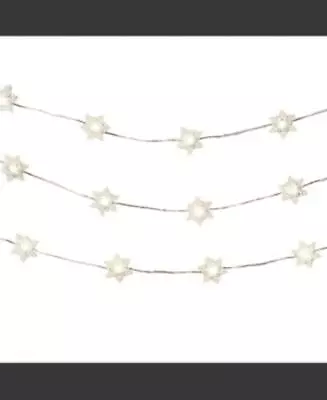 Studio Mercantile String Lights Led Micro Snowflakes 10ft Battery Operated (repa • $10