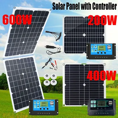 600 Watts Solar Panel Kit 100A 12V Battery Charger With Controller Caravan Boat • $24.69