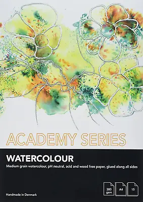 Academy Series Watercolour Paper A4 300gsm 15 Sheets • £5.45