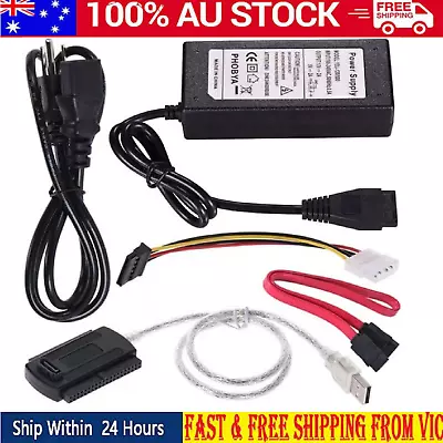 SATA/PATA/IDE USB 2.0 Adapter Converter Drive To Cable Hard Drive Disk 2.5-3.5'' • $25.99