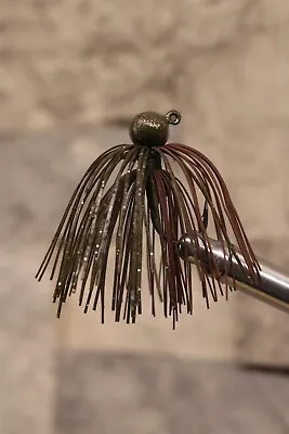 Finesse Football Jig Green Pumpkin Magic Smallmouth Hand Tied And Hand Poured! • $3