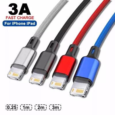 Fast Charge USB Charger Cable For IPhone X 11 12 13 14 Pro 7 8 6 Plus IPad Cord • $6.76
