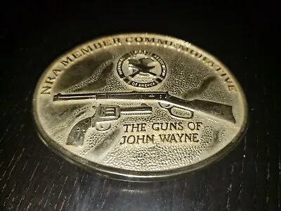 NRA Member Commemorative The Guns Of John Wayne Belt Buckle EUC National Rifle • $17.95