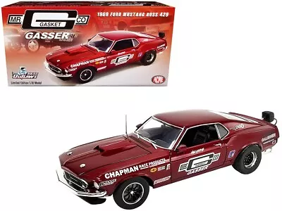 1969 Ford Mustang Boss 429 Gasser Mr Gasket Co Diecast Car By Acme A1801854 • $199.99