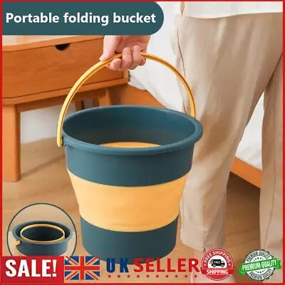 5/10L Collapsible Folding Plastic Bucket Camping Water Carrier Garden Tanks UK • £7.93