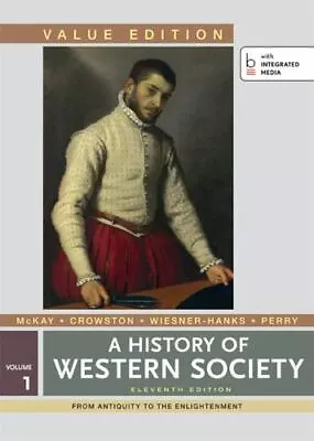 A History Of Western Society Value Edition Volume 1 • $7.15