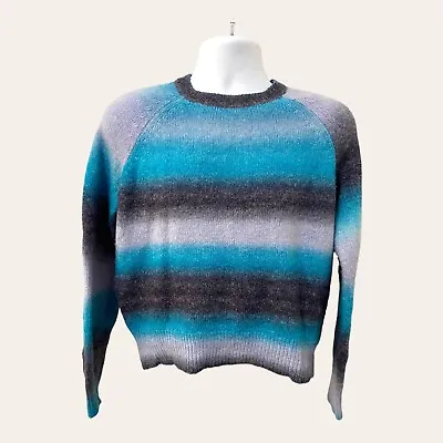 $18.30 • Buy BB Dakota By Steve Madden Ladies  Ombre Wool Sweater  Blue Ombre Medium