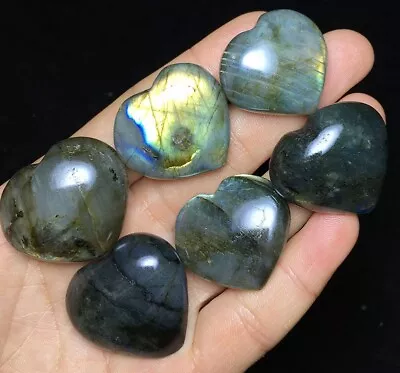 102g  Natural Blue Labradorite Quartz Crystal Healing Reiki Heart Stone Y43 • $6.50