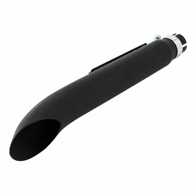 Black 19  Motorcycle Turnout Silencer Exhaust Custom Chopper Cafe Racer • £49.95