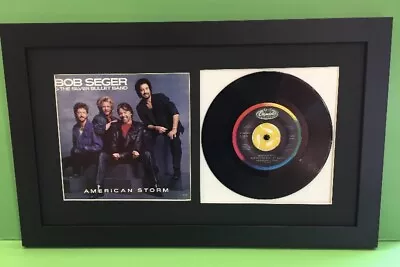 45 Rpm Record Picture Frame Displays Sleeve And 7  Vinyl • $55