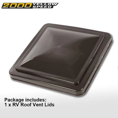 Replacement Roof Vent Cover Camper RV Trailer Ventline Brown 14  X 14  1PC H/P • $19.35