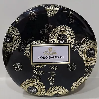 Voluspa MOSO BAMBOO 3-Wick Candle Decorative Tin Brand New Free UPS 2 Day • $22.99