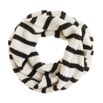 J Crew Stripe Merino Scarf Snood 33594 NWT $68 Soft • $32