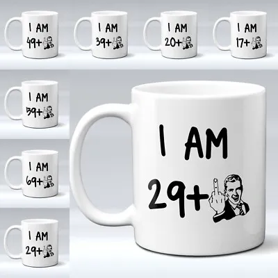 £8.49 • Buy ANY AGE - 18th 21st 30th 40th 50th Middle Finger Funny Rude Birthday Gift Mug