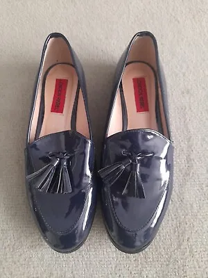Ladies London Rebel Faux Patent Leather Flat Office/dress Shoes UK3 • £6.99