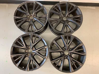 17-20 Volvo S90 V90 19 X8 1/2  5 Spoke Technical Matt Black Set Of 4 31484954 • $395