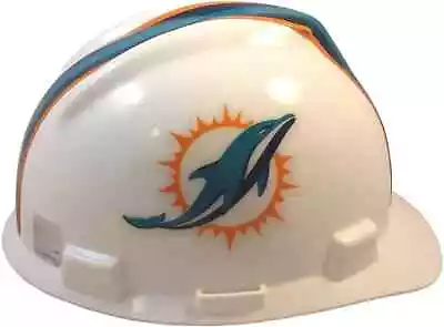 New! Miami Dolphins Nfl Construction Safety Hard Hat Adjustable Size • $30