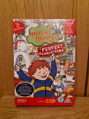 Horrid Henry's Perfect Christmas DVD 3 Disc Box Set 18 Episodes • £9.99