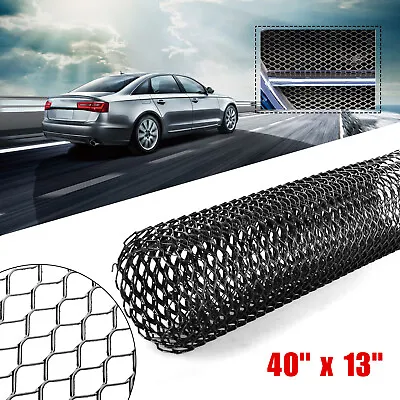 40x13  Car Black Grille Mesh Net Sheet Aluminum Rhombic Auto Grill Universal US • $15.99