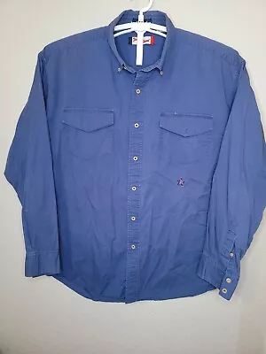 TONY LAMA Original Western Apparel L/S Button-Up Shirt Mens Size XL Blue XL215 • $25